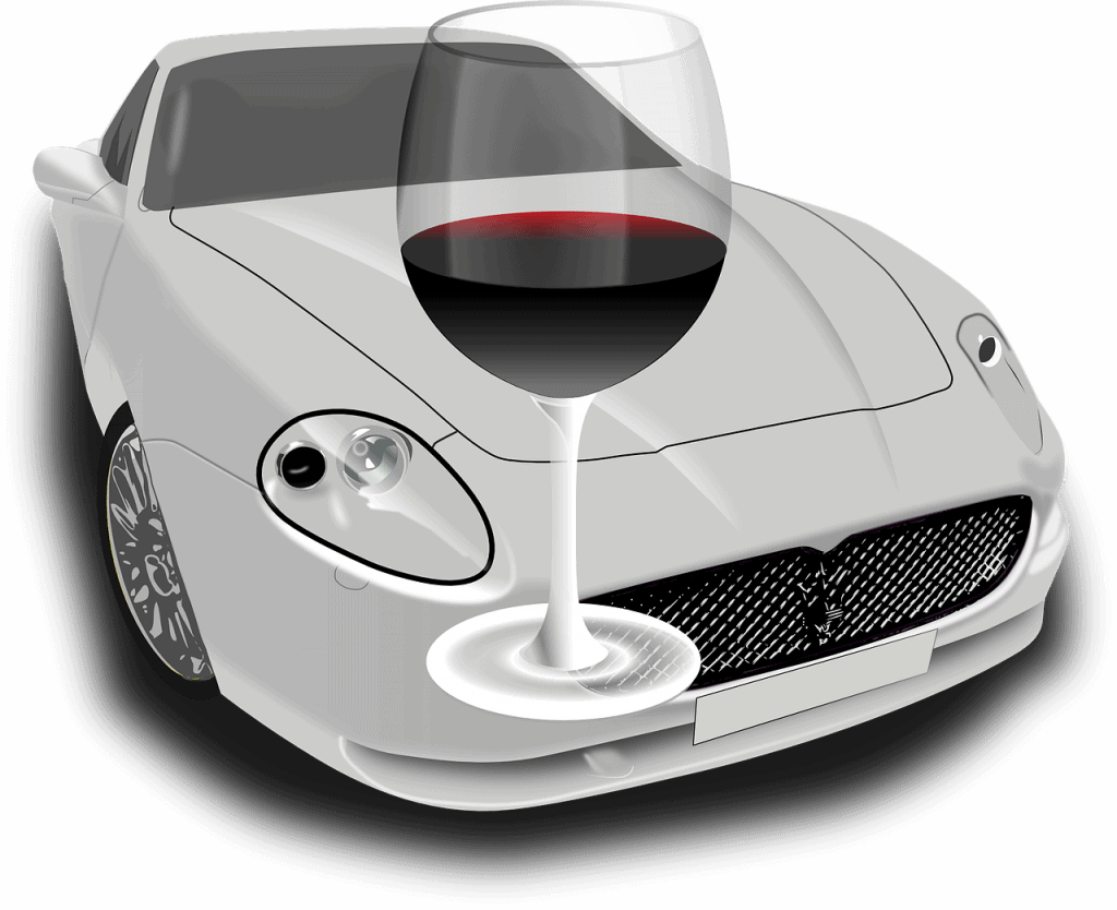 רכב וכוס יין